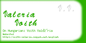 valeria voith business card